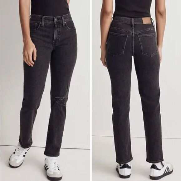 NEW Madewell The Mid-Rise Perfect Vintage Straight Jean in Rosella Wash,, 24 - Picture 1 of 16